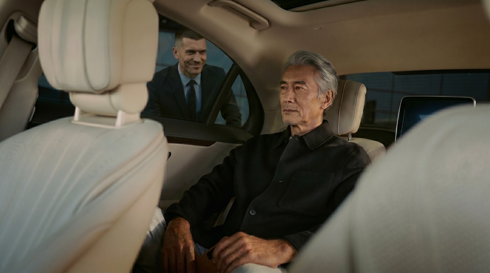 Chauffeur opening door